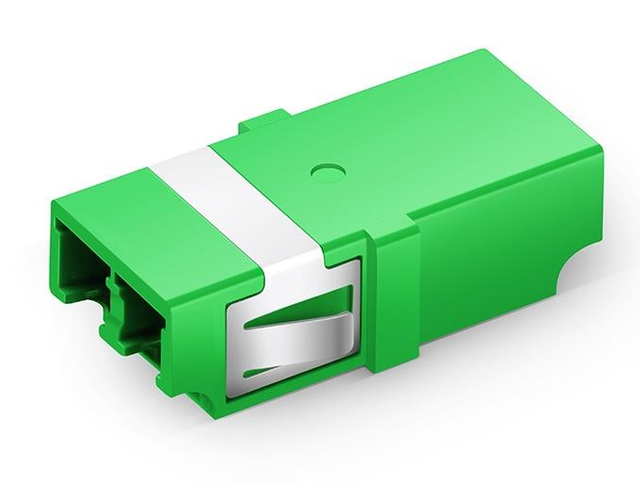 LC/APC ke LC/APC Adaptor Singlemode Duplex Fiber Optic Coupler