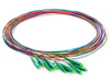 1m LC APC 12 Fibers OS2 Single Mode Unjacketed Color-Coded Fiber Optic Pigtail